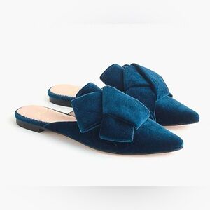 J. Crew Velvet Mules